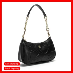 CH Luxury Brand Fashion Large Capacity Bent Moon Bag Women's Handbag Fashion Partition Durable Simple Shoulder Crossbody Bag