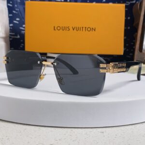 P85 Louis Vuitton 2026 LV New Frameless Beveled Sunglasses Small Square Frame Trendy Glasses Popular Style Unique Sunglasses